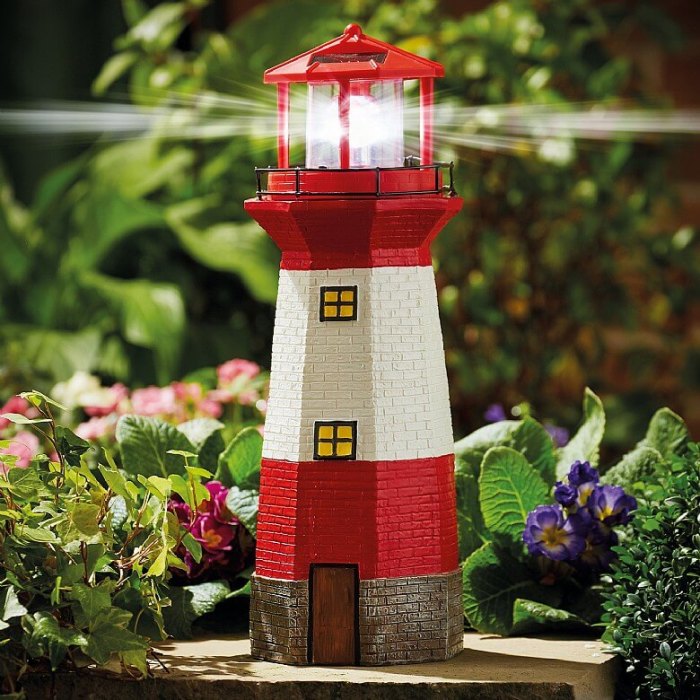 Lighthouse yard statues tall cobblestone lowes sunnydaze nautical sculptures displays landscaping resin hayneedle